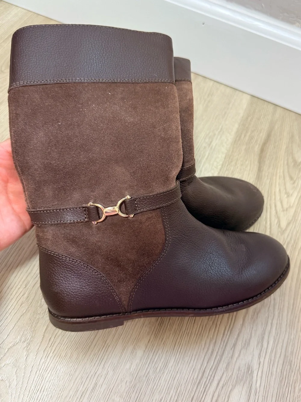 Janie and Jack Girls Brown Riding Boots Equestrian Size 4 Toddler